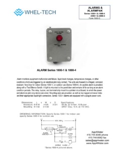 1100 Series Alarm Brochure