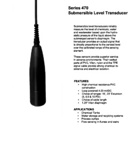 2.25'' 470 Series Transducer Brochure