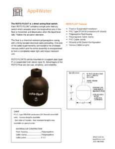 4.5'' Mercury Float Switch Brochure 