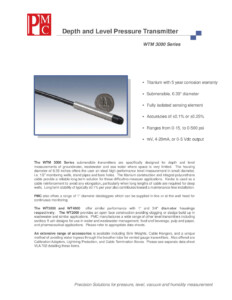 0.39'' WTM3000 Series Transducer Brochure