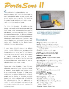 Portable Gas Monitor Brochure
