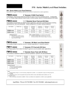 Multi-Level Float Switch Brochure 