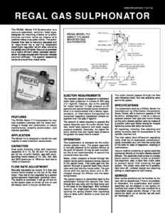 710/716 Series Sulphonator Brochure