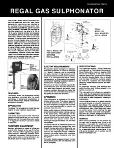 750/756 Series Sulphonator Brochure